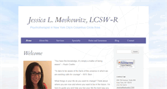 Desktop Screenshot of jessicamoskowitzlcsw.com